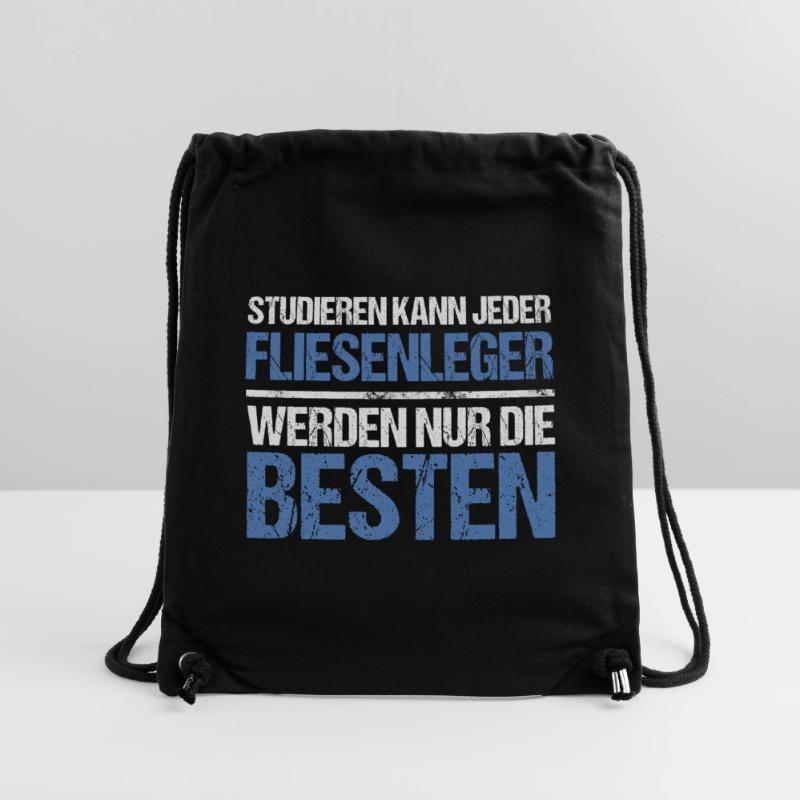 Studieren kann jeder - Fliesenleger Edition Stanley/Stella recycelter Gym Bag