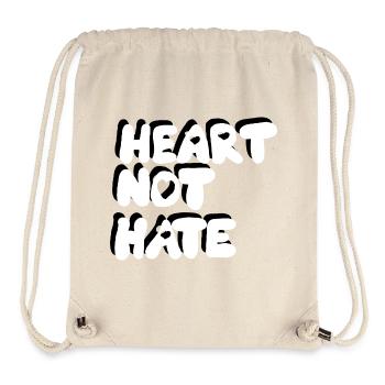 HEART NOT HATE - Stanley/Stella Recycled Gym Bag - natural - Front