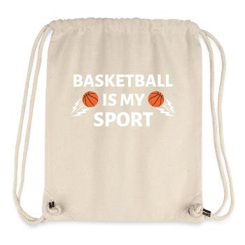 Basketball - Stanley/Stella recycelter Gym Bag - Naturweiß - Vorne