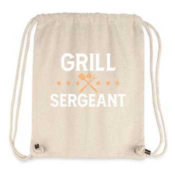 Funny Grill Sergeant Dad Military BBQ - Stanley/Stella Recycled Gym Bag - natural - Front