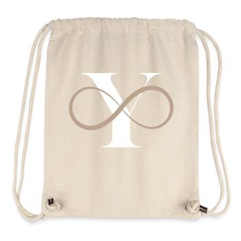 Infinite Letter - Stanley/Stella Recycled Gym Bag - natural - Front
