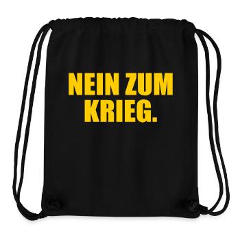 Nein zum krieg - Stanley/Stella recycelter Gym Bag - Schwarz - Vorne