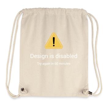 Das Design ist nicht verfügbar. - Stanley/Stella recycelter Gym Bag - Naturweiß - Vorne