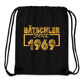 1969 - Stanley/Stella recycelter Gym Bag - Schwarz - Vorne