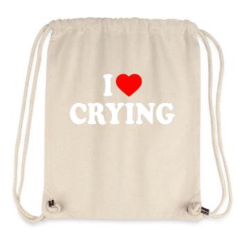 i love crying - Stanley/Stella recycelter Gym Bag - Naturweiß - Vorne