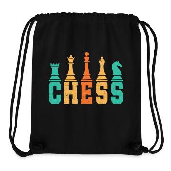 Chess Player Geschenk Schach Sport Schachmeister - Stanley/Stella recycelter Gym Bag - Schwarz - Vorne