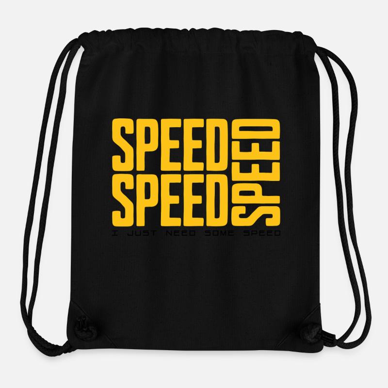 Conception SPEED - Sac à cordon recyclé Stanley/Stella - noir