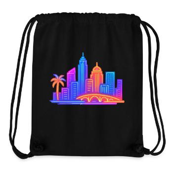 skyline city stadt - Stanley/Stella recycelter Gym Bag - Schwarz - Vorne