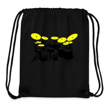 Large drumkit - Stanley/Stella Recycled Gym Bag - black - Front