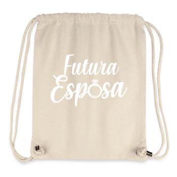 Futura Esposa Engagement Bridal Shower Wedding - Stanley/Stella Recycled Gym Bag - natural - Front