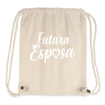 Futura Esposa Engagement Bridal Shower Wedding - Stanley/Stella Recycled Gym Bag - natural - Front