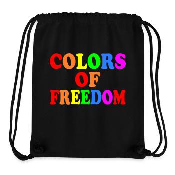 Colors of freedom - Stanley/Stella Recycled Gym Bag - black - Front