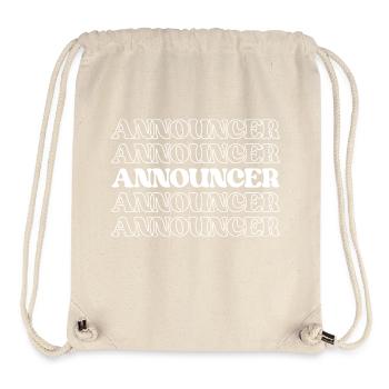 Announcer Broadcaster Presenter Commentator - Stanley/Stella Recycled Gym Bag - natural - Front