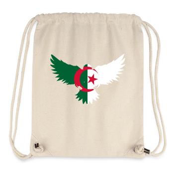 Algerian Eagle - Algeria Gift Idea - Stanley/Stella Recycled Gym Bag - natural - Front