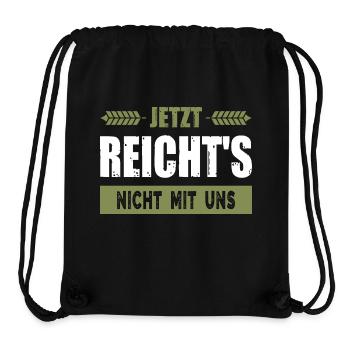 Bauernproteste 2024 Bauernprotest Bauerndemo Demo - Stanley/Stella recycelter Gym Bag - Schwarz - Vorne