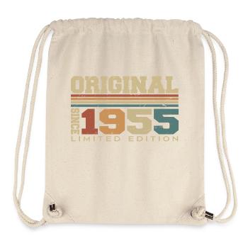 Original 1955 Rétro Cadeau 69 e Anniversaire 1955 - Sac à cordon recyclé Stanley/Stella - blanc naturel - Devant