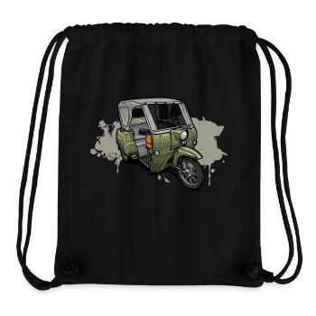 Duo DDR tricycle - illustration - Stanley/Stella Recycled Gym Bag - black - Front