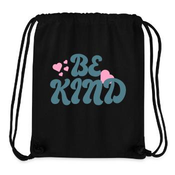 Be kind - Stanley/Stella Recycled Gym Bag - black - Front