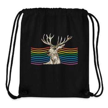 Deer - Stanley/Stella Recycled Gym Bag - black - Front