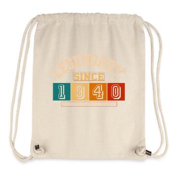 Legendary since 1940 Vintage Retro Anniversary - Stanley/Stella Recycled Gym Bag - natural - Front