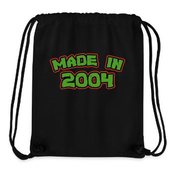 Hergestellt im Jahr 2004 - Stanley/Stella recycelter Gym Bag - Schwarz - Vorne