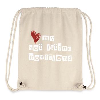 Love my hot latino boyfriend - Stanley/Stella Recycled Gym Bag - natural - Front