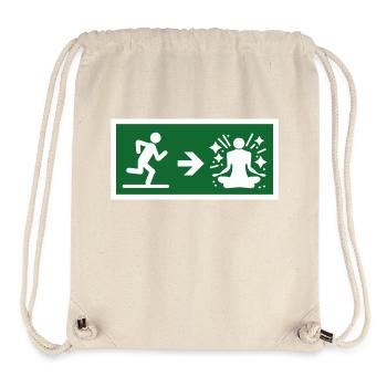 Exit to Meditate - Stanley/Stella recycelter Gym Bag - Naturweiß - Vorne