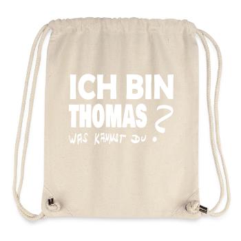 Cadeau pour Thomas - Sac à cordon recyclé Stanley/Stella - blanc naturel - Devant