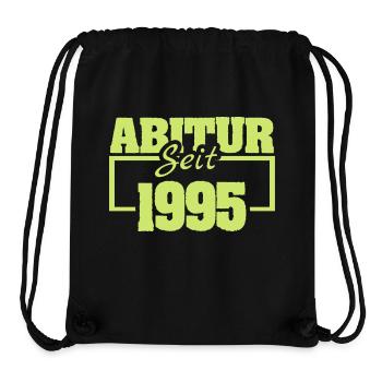 Abiturient 1995 - Stanley/Stella recycelter Gym Bag - Schwarz - Vorne