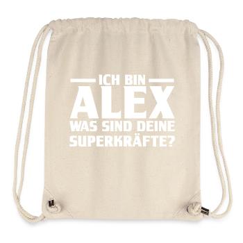 Alexander Alexandra Alexa Alex - Stanley/Stella recycelter Gym Bag - Naturweiß - Vorne