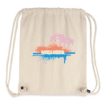 Urlaub Mallorca - Stanley/Stella recycelter Gym Bag - Naturweiß - Vorne
