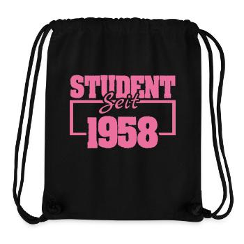 1958 - Stanley/Stella Recycled Gym Bag - black - Front
