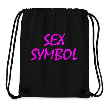 Sex symbol - Sac à cordon recyclé Stanley/Stella - noir - Devant