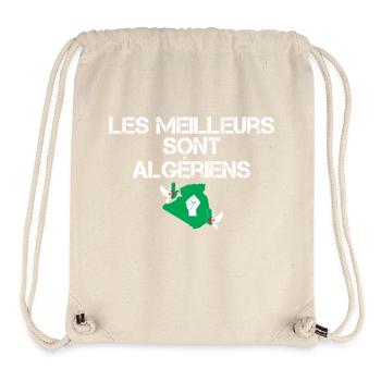 Les meilleurs sont Algériens - Sac à cordon recyclé Stanley/Stella - blanc naturel - Devant