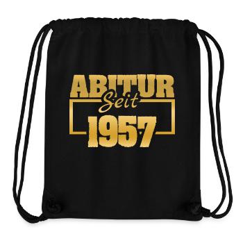 Ferien 1957 - Stanley/Stella recycelter Gym Bag - Schwarz - Vorne