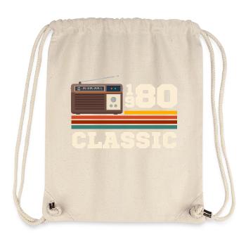 Retro classic 1980s anniversary - Stanley/Stella Recycled Gym Bag - natural - Front