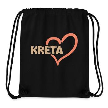 Kreta - Stanley/Stella recycelter Gym Bag - Schwarz - Vorne