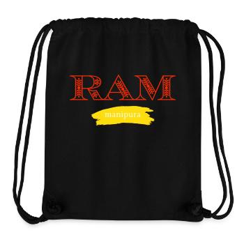 ram - Sac à cordon recyclé Stanley/Stella - noir - Devant
