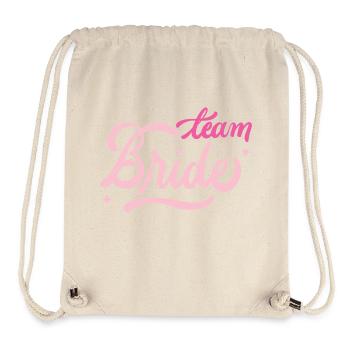 Bride bachelorette wedding girlsnight bachparty - Stanley/Stella Recycled Gym Bag - natural - Front