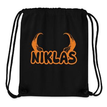 Niklas - Stanley/Stella recycelter Gym Bag - Schwarz - Vorne