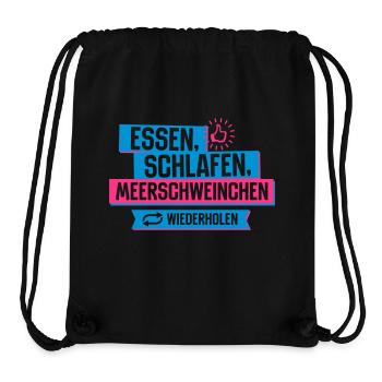 Hobby Meerschweinchen - Stanley/Stella recycelter Gym Bag - Schwarz - Vorne