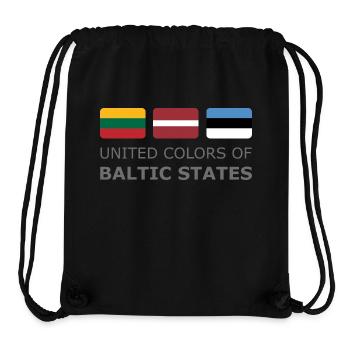 UNITED COLORS OF BALTIC STATES dark-lettered 400 - Stanley/Stella Recycled Gym Bag - black - Front