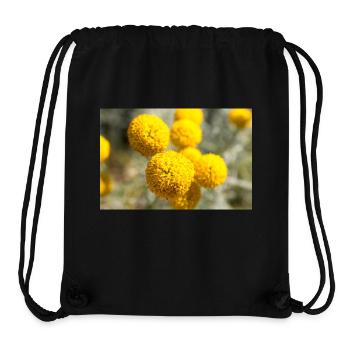 Lavender cotton or gray santolina holy herb - Stanley/Stella Recycled Gym Bag - black - Front