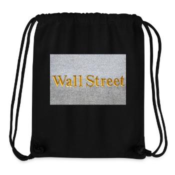 Wall Street golden lettering New York USA - Stanley/Stella Recycled Gym Bag - black - Front