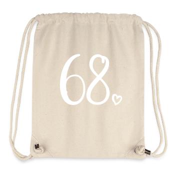 Süße Nummer 68, 68 Jahre alt, 68. Geburtstag Geschenk - Stanley/Stella recycelter Gym Bag - Naturweiß - Vorne