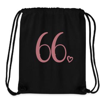 Süße Nummer 66, 66 Jahre alt, 66. Geburtstag Geschenk - Stanley/Stella recycelter Gym Bag - Schwarz - Vorne