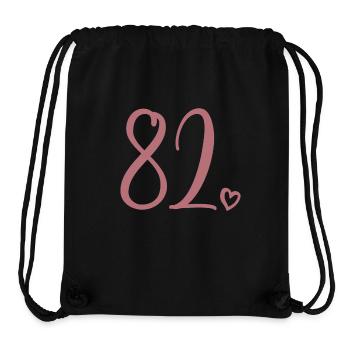 Süße Nummer 82, 82 Jahre alt, Geschenk zum 82. Geburtstag - Stanley/Stella recycelter Gym Bag - Schwarz - Vorne