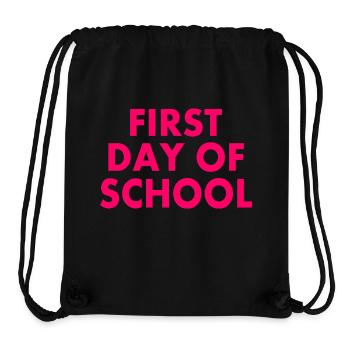 First day of school - Stanley/Stella Recycled Gym Bag - black - Front