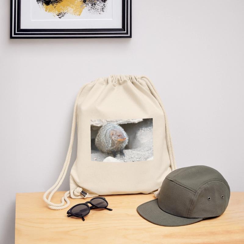 Gebänderte Manguste oder Zebramanguste Stanley/Stella recycelter Gym Bag