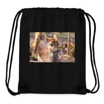 Fallow Deer (in german Damwild or Damhirsch) Dama - Stanley/Stella Recycled Gym Bag - black - Front